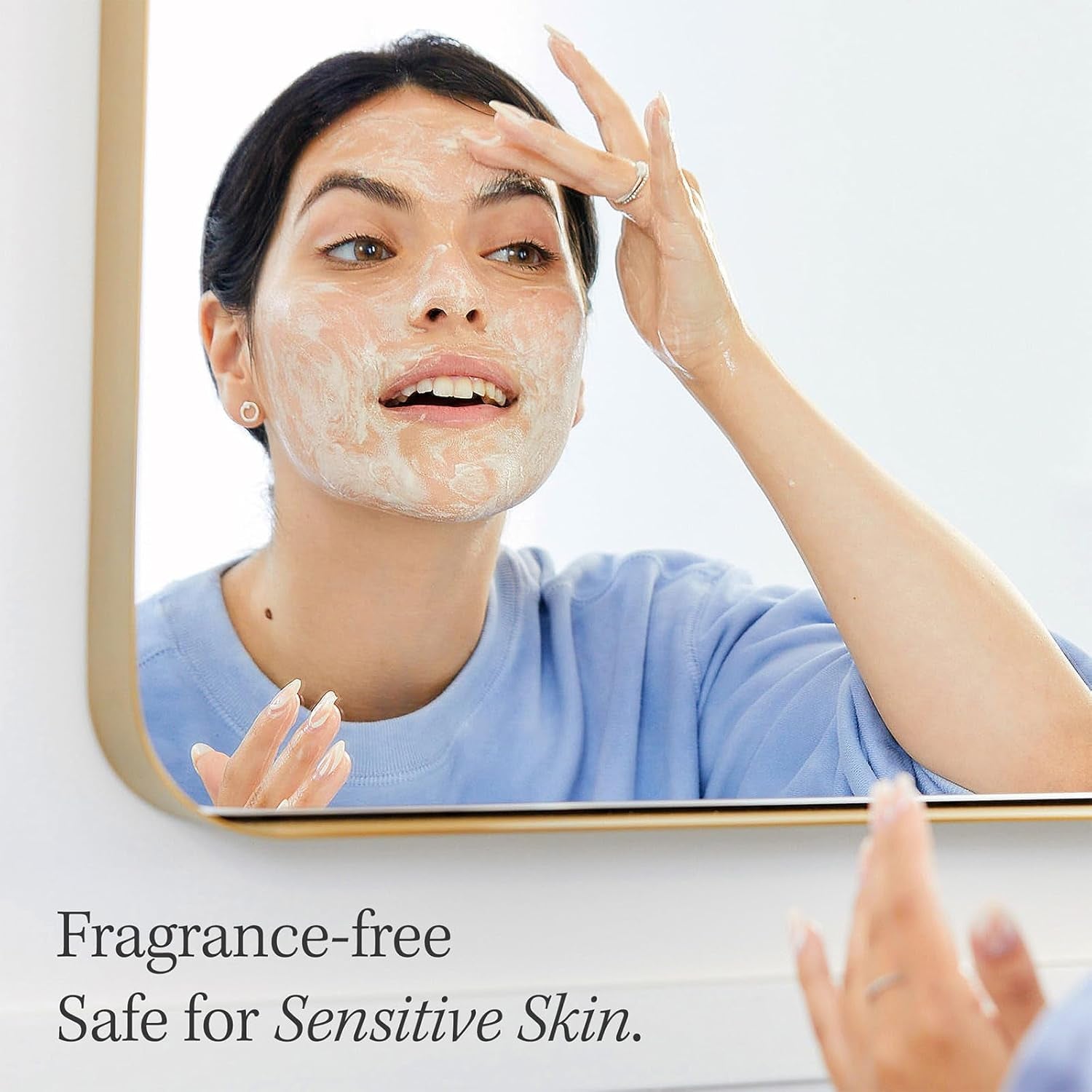 Pure Skin Face Cleanser, Sensitive Skin Cream Cleanser with Antioxidant Booster, 5 Oz. (Pack of 2)